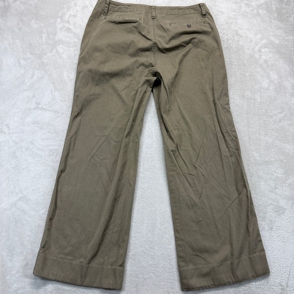 LRL Lauren Jeans Co Ralph Lauren Pants Women's 12 Biltmore Chino Khaki Wide Leg - Picture 9 of 15